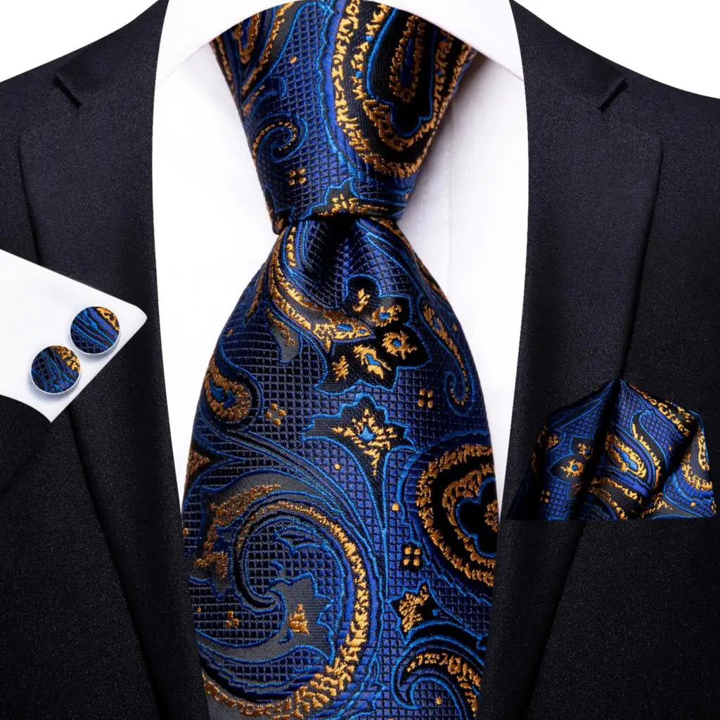 Men Tie Floral Red Blue Neckties Classic Party Wedding Green Purple