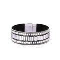 Ladies Natural Stone Leather Bracelet Fashion Bohemian Braided Rope Wide Multilayer Winding Bracelet Men's and Women's Jewelry Qme 4 20cm