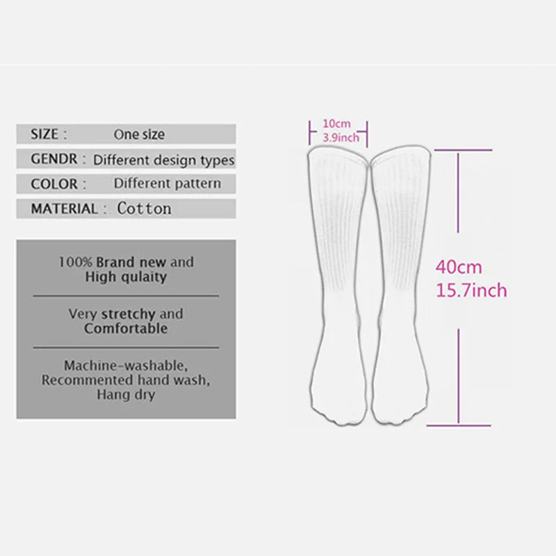 Fashion Cartoon Women's Breathable Socks Kawaii Bear Cute Animal Qme