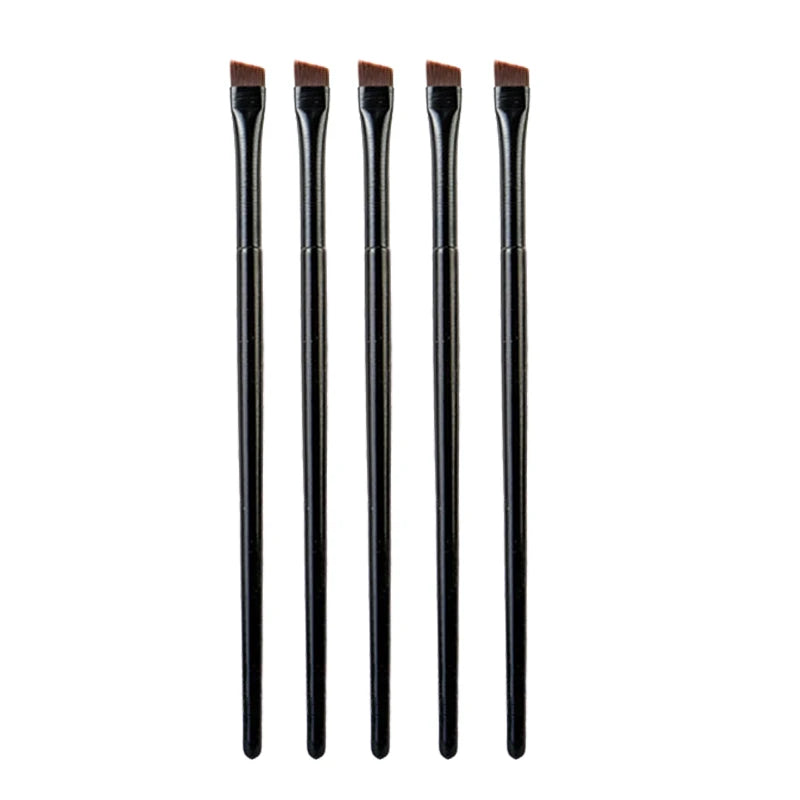Thin Eyeliner Makeup Brush Set Fine Liner Brushes Professional Angled A101 Eyebrow Brush High Quality Brow Contour Makeup Tool Qme 5pcs A102