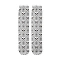 Funny Harajuku Cartoon Skull Socks Cotton Men Women's Colorful Sports Qme style1 One Size China Mainland
