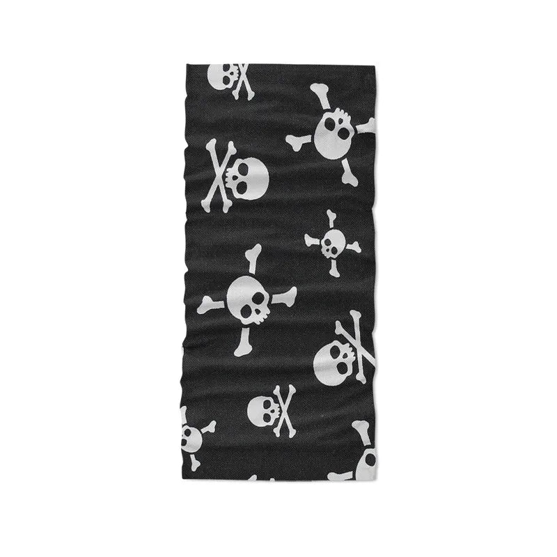 Cool 3D Skull Faces Scarf Women Turban Magic Scarves Outdoor Anti-UV Qme style1 One Size China Mainland