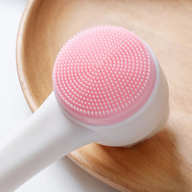 Face Cleaning Massage Brushes Wash Product Skin Care Tool Double Side Qme