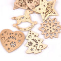 5Pcs Christmas Decorations Snowman Tree Wooden Home Ornament Wood Slices Craft DIY Hanging Pendant Xmas Kid Gift Hemp rope m2557 Qme mix