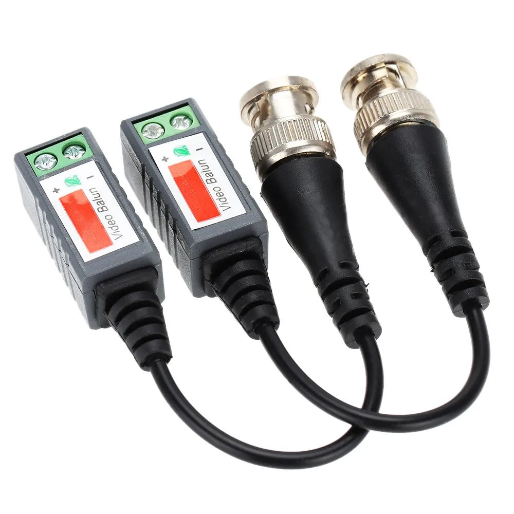 5Pair Passive CCTV Balun Kit for UTP/BNC Conversion, Supports 2000ft HD Signal Transmission via CAT5 Qme