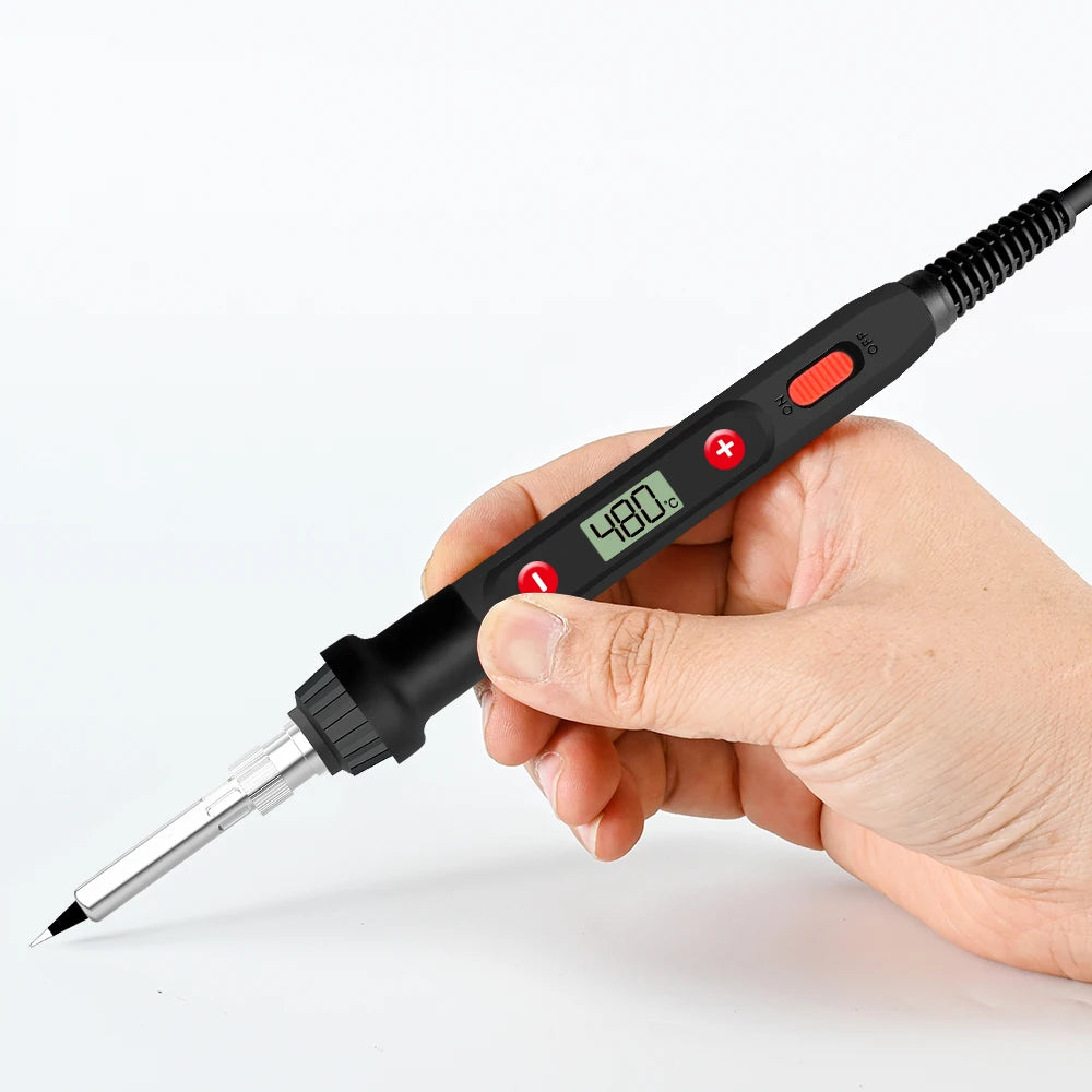 Soldering Iron 60W 80W Adjustable Temperature Electric Solder Rework Qme 80WP1 110V US PLUG