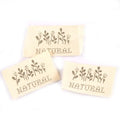 Beige Needlework Cotton Woven Labels For DIY Sewing Garment Fabric Bags Shoes Bags Handmade Clothing Tags Care 50pcs c2182 Qme Antique Brass