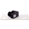 Camera Creative Art Retro Teacher's Day Greeting Card 3D Pop-Up Stereo Graduation Postcard Gift Birthday Thanksgiving Postcard Qme Default Title