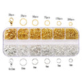 Jewelry Findings Set open jump rings Loose spacer beads Earring hooks Rubber Earring Backs for Jewelry Making DIY handicraft Qme 8
