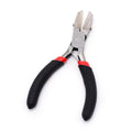 Pandahall Carbon Steel Jewelry Pliers Red Flat Nose Plier with Cover for Jewelry DIY Making Tools 142x98x8mm Qme 90x50x10mm