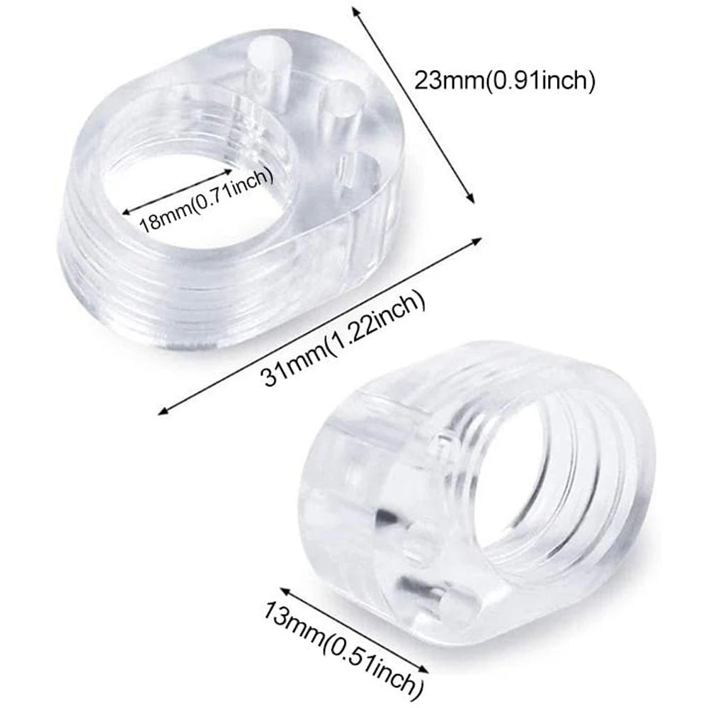 5pcs Door Handle Stopper Transparent PVC Door Handle Buffer Wall Protection Shock Absorber for Office Home Kitchen Bedroom Qme