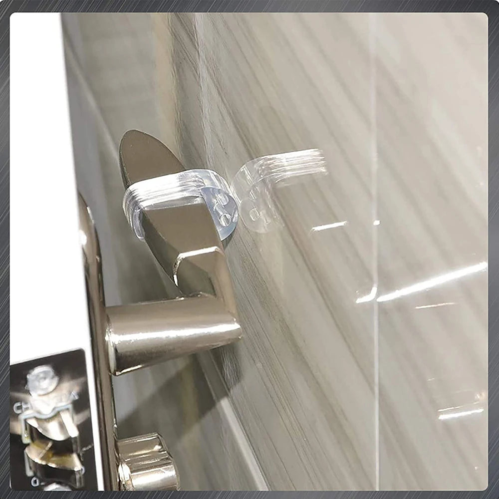 5pcs Door Handle Stopper Transparent PVC Door Handle Buffer Wall Protection Shock Absorber for Office Home Kitchen Bedroom Qme