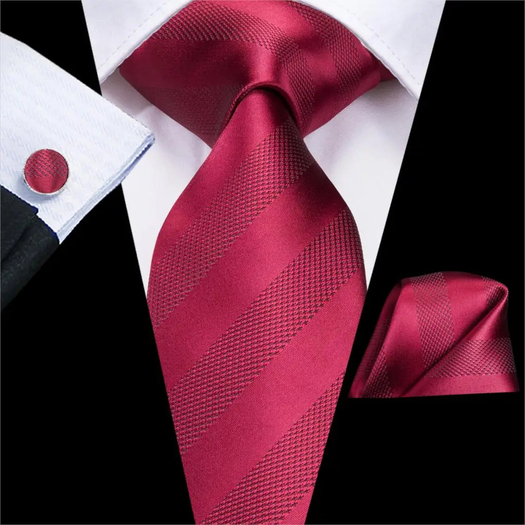 Navy Blue Striped Wedding Tie Men Fashion Design Green Red Necktie Qme SN-3174