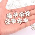 10-50pcs 22-40mm Wood Crafts white christmas trees DIY Scrapbooking For Wooden Ornament Home Decoration Sewing Accessories M2216 Qme 20mm 50pcs