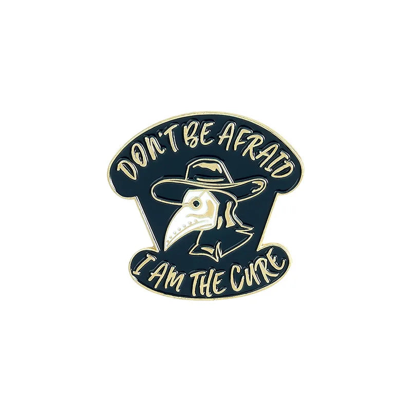 Punk Plague Doctor Enamel Lapel Pins Gothic Brooches Badges Black Death Fashion Pins Gifts for Nurse Friends Jewelry Wholesale Qme 7