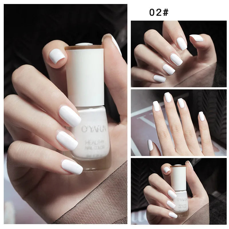 Nail Art Tearable Quick Dry Normal Without Lamp Nail Polish Glitter Sequins UV Varnish Matte Waterproof No-bake Nail Polish Qme 2