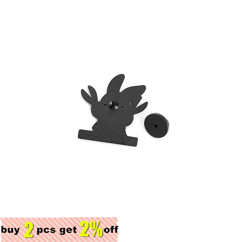 Cat Metal Brooches Kitty Dagger Scissors Book Badges Hat Bag Backpack Accessories Jewelry Bunny Rabbits Enamel Lapel Pins Qme