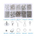 Jewelry Findings Tools Set Alloy Accessories Earring Hooks Clip Buckle Lobster Clasp Open Jump Ring Jewelry Making Supplies Kit Qme 03