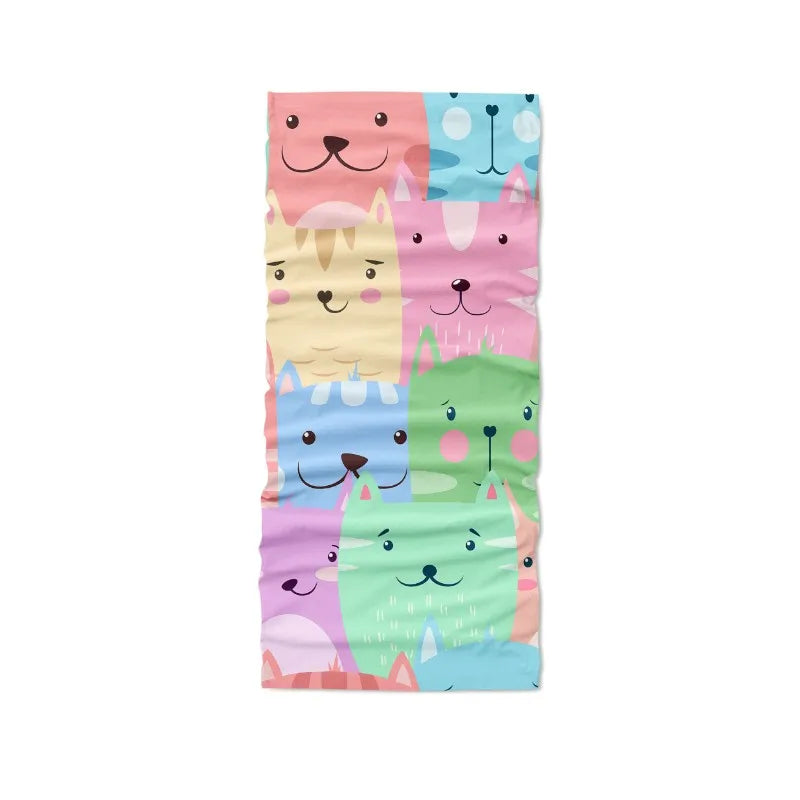 Cartoon Bandana Scarf 3D Print Magic Outdoor Riding Mouth Nose Qme style3 One Size China Mainland