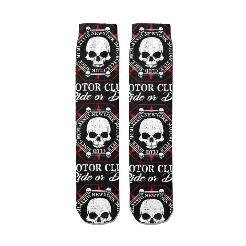 Fashion Women Men 3D Skeleton Skull Socks Streetwear Harajuku Qme style15