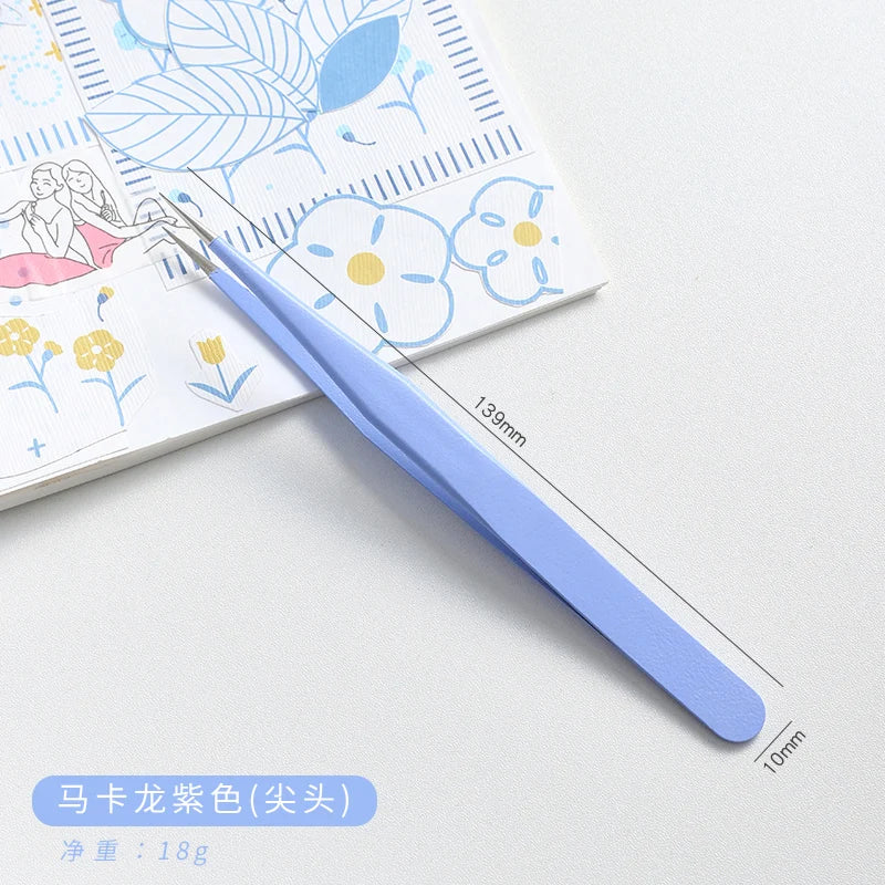 14 Designs Kawaii Cute Macarons Creative Stationery Tweezers DIY Washi Tape Stickers Gadget Multi-tool Tweezers Hand Account Qme 6 China Mainland