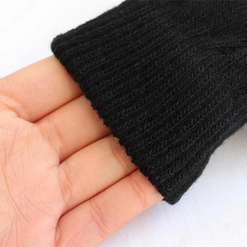 Good Knitted Half Finger Gloves 9 Styles Pattern 3D Print Cycling Qme