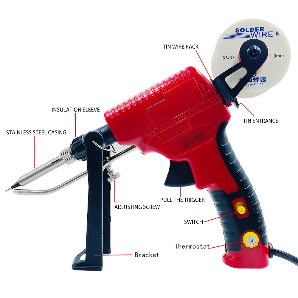 Electric Soldering Iron Gun Hand-held Internal Heating Automatically Qme