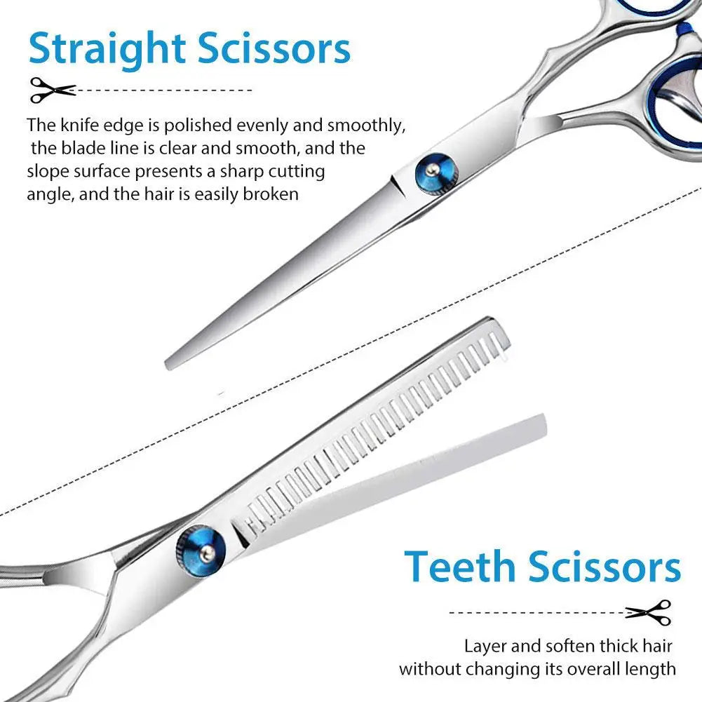 Hair Cutting Scissors Thinning Shears Professional Haircut Indoor Qme