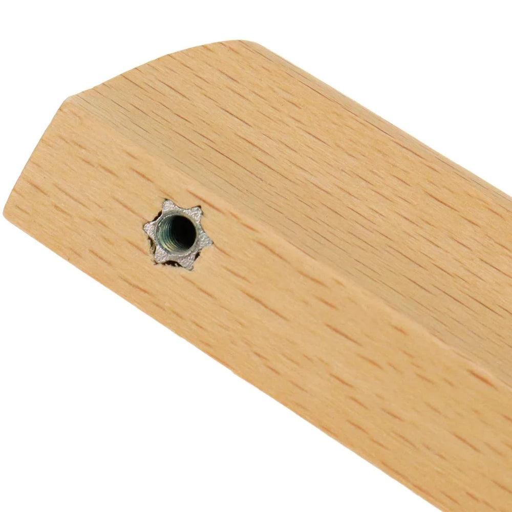 Wooden Furniture Handle Drawer Pulls Nordic Cabinet Solid Wood Handles Environmental Friendly Wardrobe Knob with Mounting Screws Qme