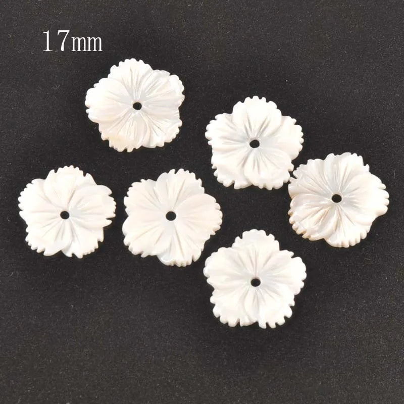 Flower Texture Curved Natural Shells Beads Mother Of Pearl For Jewelry Making Earring Accessories Diy Crafts 5Pcs 8-20mm tr0391 Qme 8