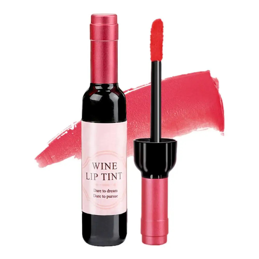Lipstick Wine Lip Stain Baby Pink Lipgross Matte Liquid Glaze Long Qme