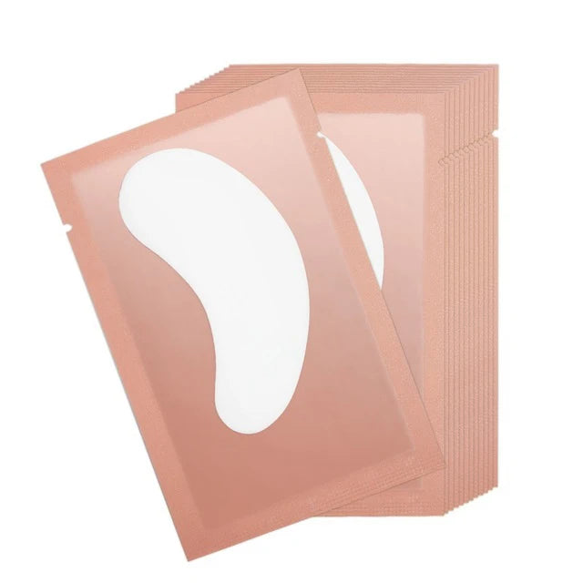 100pairs Paper Patches Eyelash Under Eye Pads Lash Extension Tips Qme Pink 100Pairs