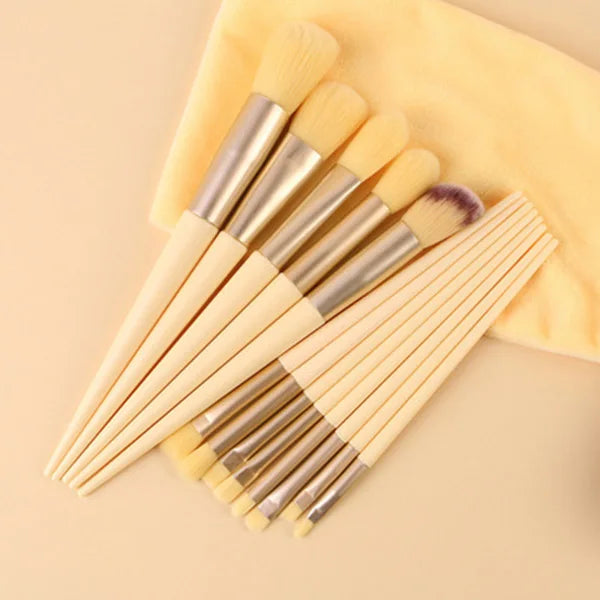 Makeup Brushes Fluffy Soft Beauty Cosmetics Foundation Blush Qme 13PCS With Bag-3 China Mainland