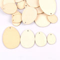 30-120mm Easter Egg Wood Slices Pendant Craft For DIY Scrapbooking Drop Hanging Wooden Ornaments Home Decor m2570 Qme 40mm 50pcs