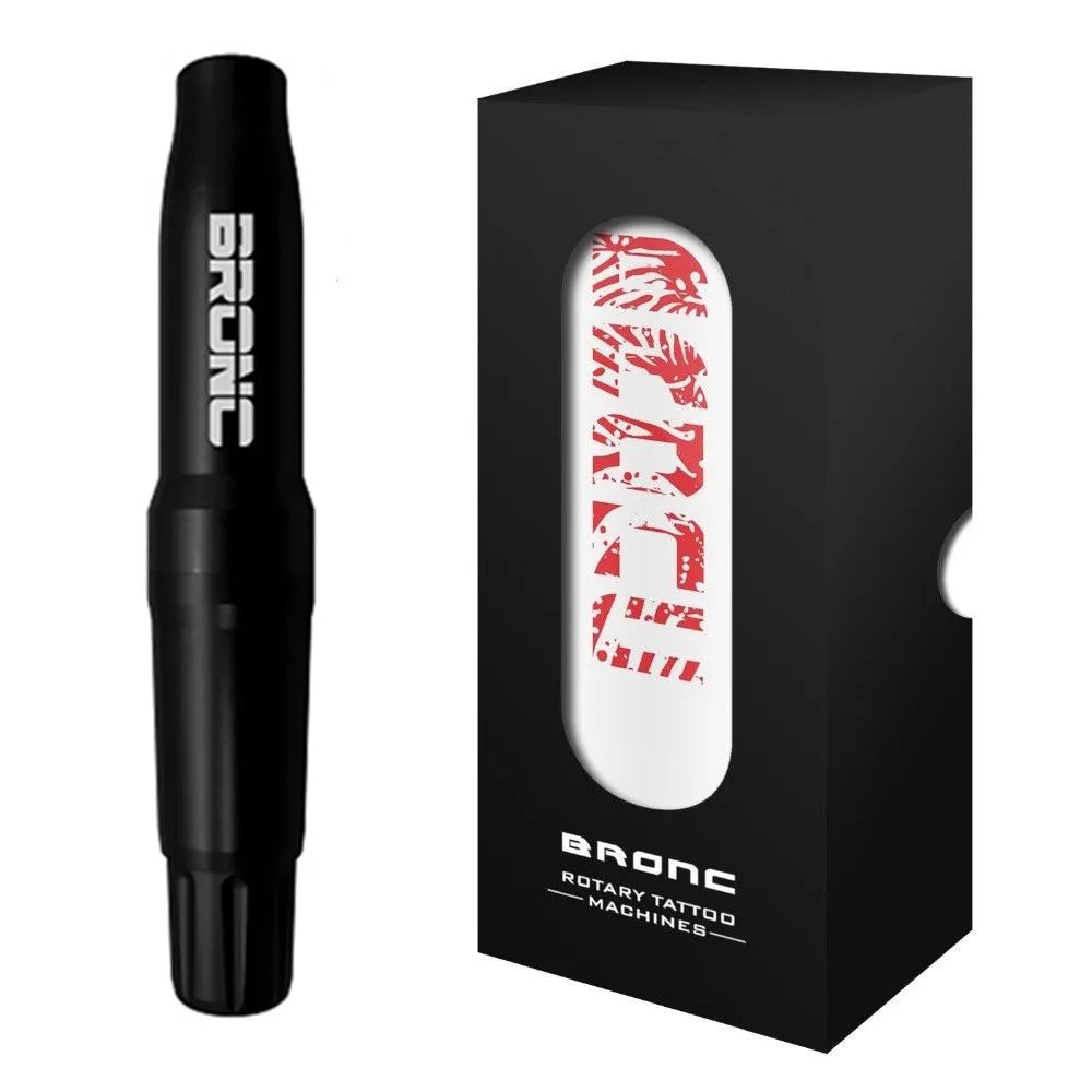 HUMMINGBIRD BRONC V4 Permanent Makeup Rotary Tattoo Machine Pen For Cartridge Needle Supply Qme black