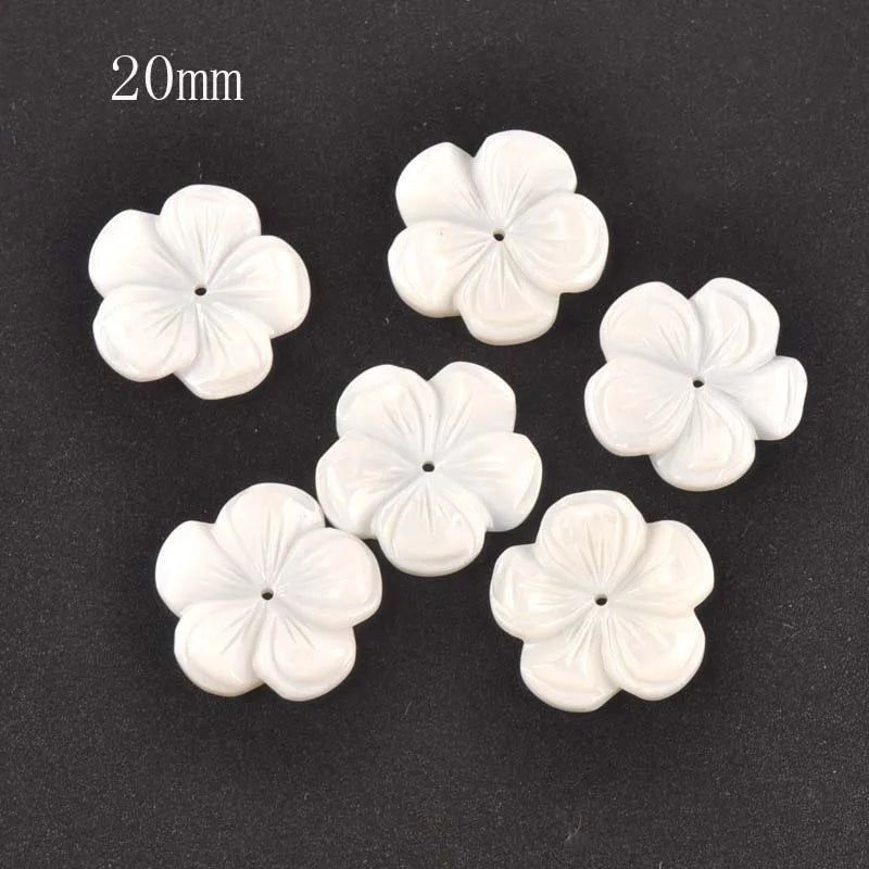 Flower Texture Curved Natural Shells Beads Mother Of Pearl For Jewelry Making Earring Accessories Diy Crafts 5Pcs 8-20mm tr0391 Qme 9