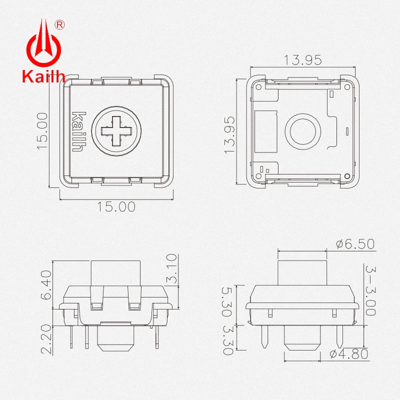Kailh Chocolate V2 Low Profile Mechanical Keyboard Switch Red/Brown/Blue For Backlit Mechanical Keyboard Qme