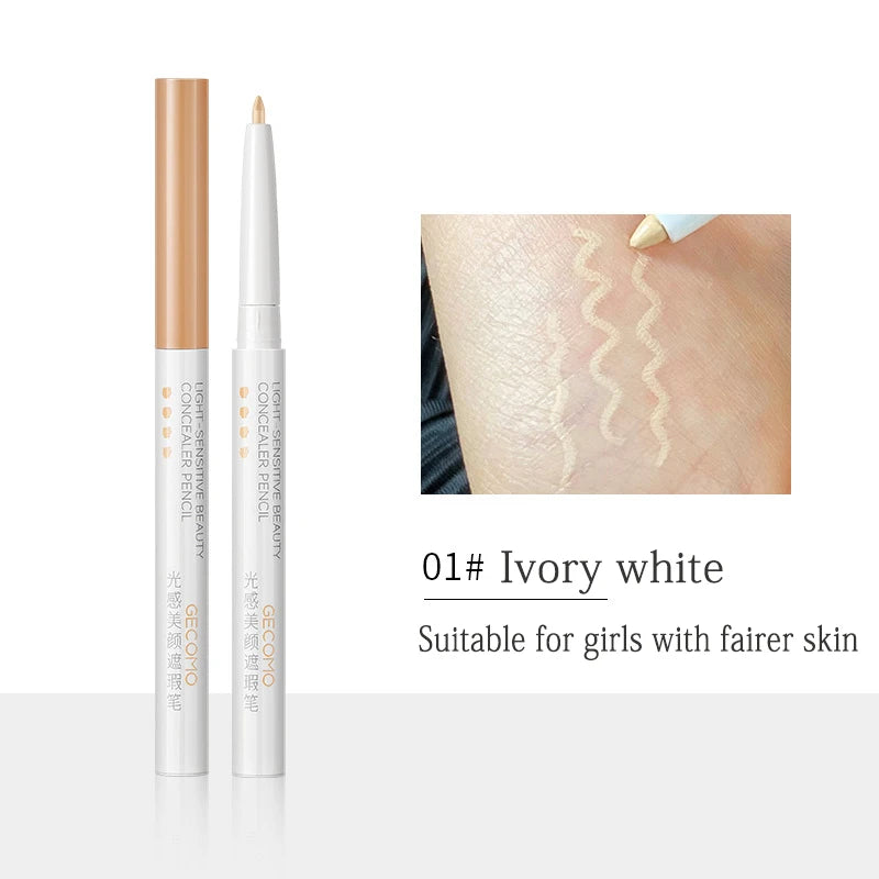 Concealer Eyebrow Pen Stick Natural Moisturizing Concealer Pencil Cover Spot Dark Circles Invisible Pores Waterproof Face Makeup Qme 01 Ivory