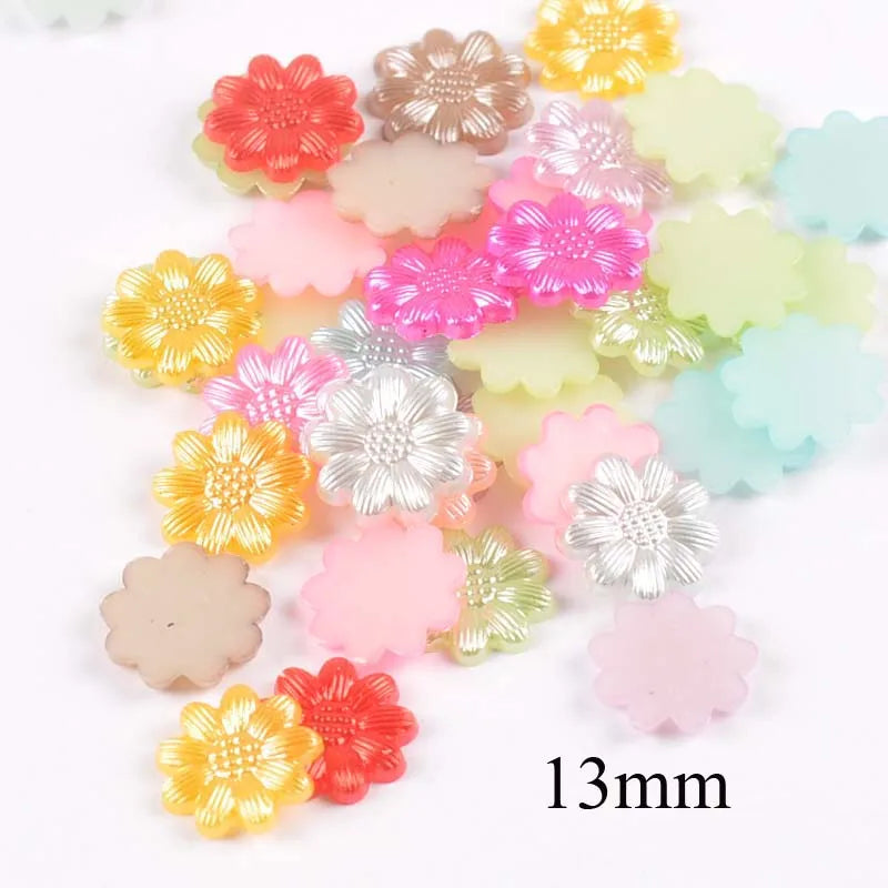 20-200Pcs Mixed Round Flatback Resin Cabochons Embellishments Scrapbooking Craft For Sewing Children Headwear YK0729 Qme 50pcs 11