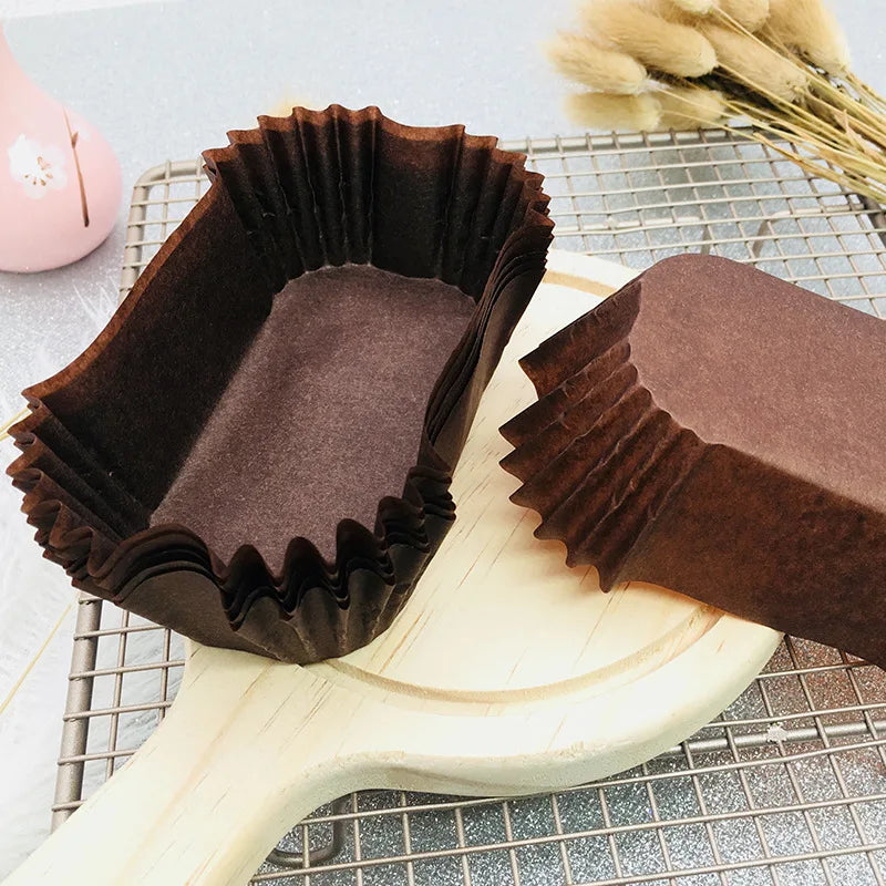 50Pcs Kitchen Cake Mold Bake Oil-proof Paper Muffin Paper Cups Cake Tray Party Baking Decoration Tools Cupcake Wrapper c2665 Qme Default Title