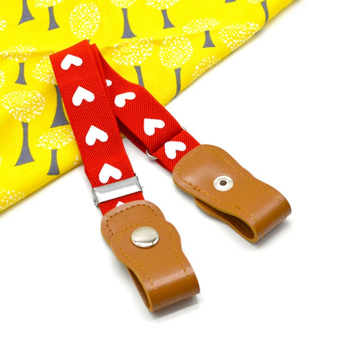 Kids Buckle-free Elastic Belt Waist No Buckle Stretch Belts Toddlers Qme W-13 40-65cm