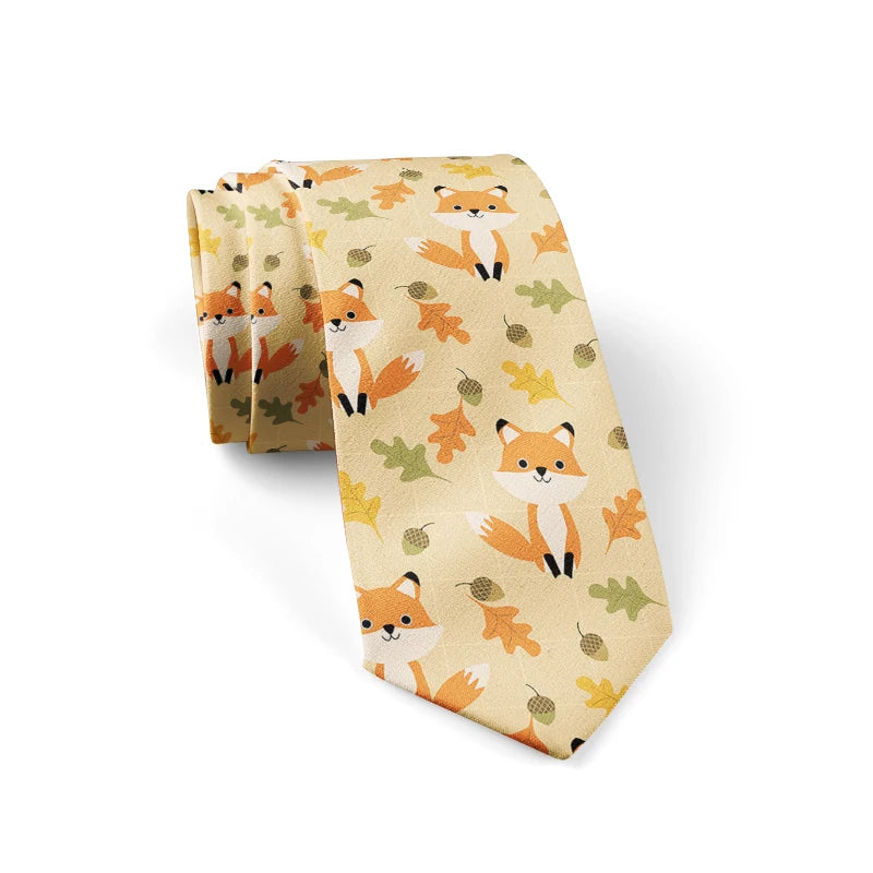 Fashion School Skinny Ties Boys Girls Casual Cartoon Zebra Monkey Qme style11 China Mainland