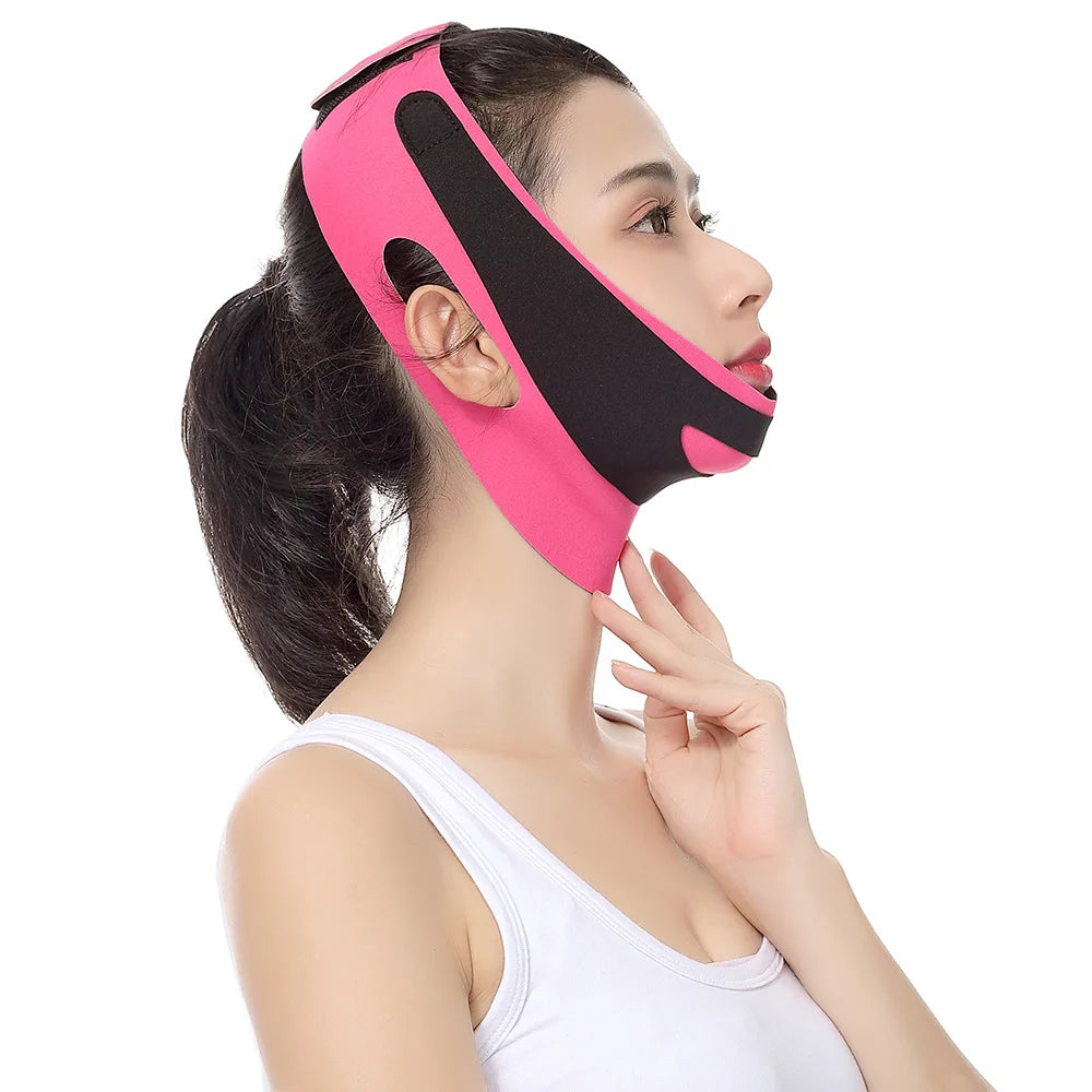 Elastic Face Slimming Bandage V Line Shaper Women Chin Cheek Lift Up Qme