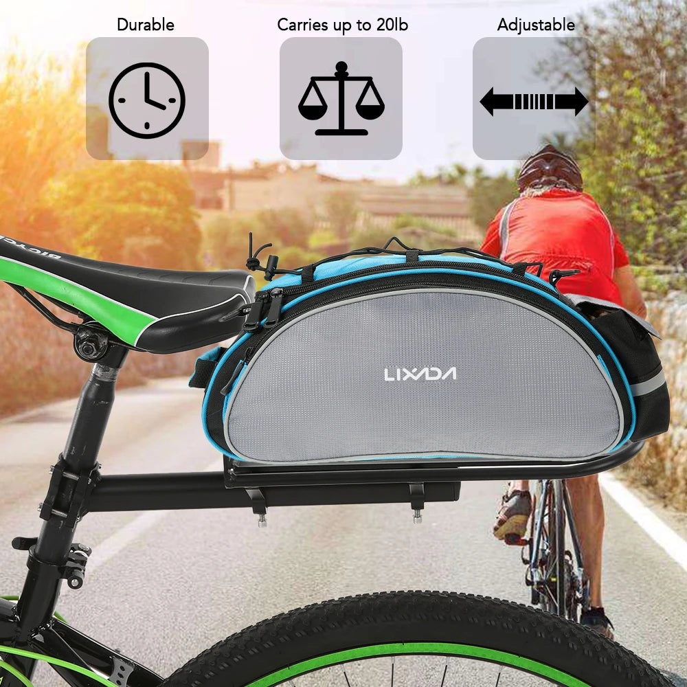 10KG Bicycle Luggage Carrier Bike Rack Aluminum Alloy Cargo Rear Rack Shelf Cycling Seatpost Bag Holder Stand MTB Install Tools Qme