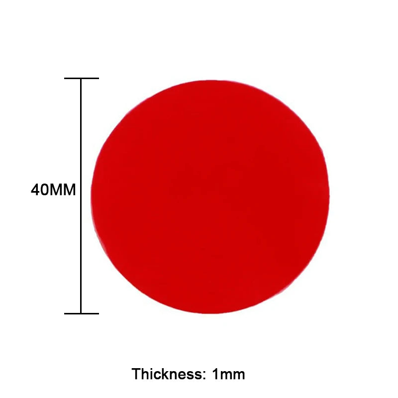 10-100pcs Transparent Acrylic Double Sided Tape Pads Waterproof No Trace Super Strong Self Adhesive Stickers for Car Home Qme Round 40mm 20pcs