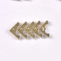 50pcs Bronze/Silver/Bronze Metal Book Corners Protectors For Scrapbooking Accessories Albums Menus Folders Box DIY Decor 16x16mm Qme gold