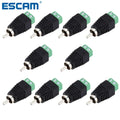 10PCS/LOT Coax Cat5 Cat6 to RCA Male Jack CCTV Camera Audio Terminal Plug Balun Connector Qme China Mainland 50pcs