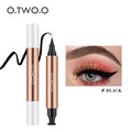 O TWO Eyeliner Stamp Black Liquid Pen Waterproof Fast Dry Qme Black Russian Federation