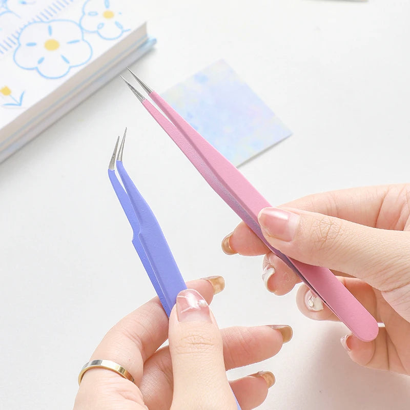 14 Designs Kawaii Cute Macarons Creative Stationery Tweezers DIY Washi Tape Stickers Gadget Multi-tool Tweezers Hand Account Qme