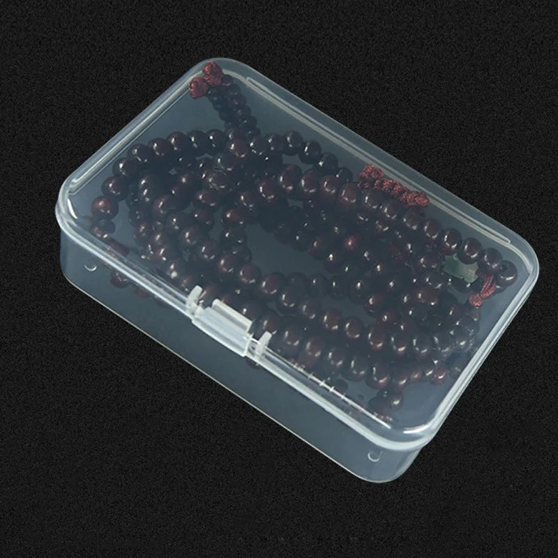 Transparent Plastic Box Jewelry Packaging Component Receiving ID Card Qme